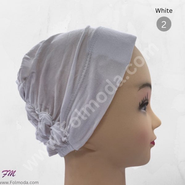 Front padded bandana white Kuwaiti