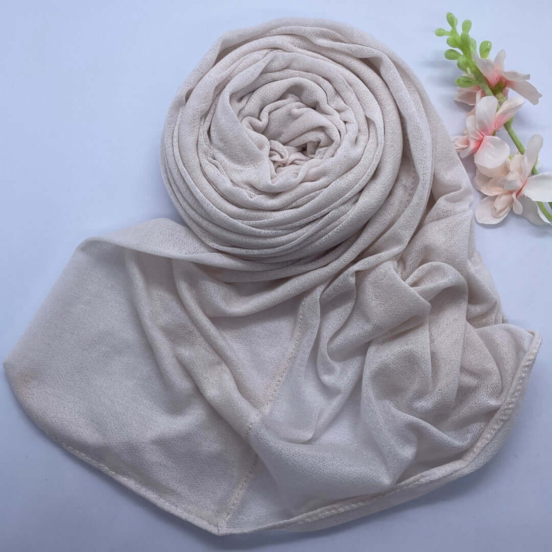 Shash Turkey-Kuwaiti Hijab with Front Fold
- Pale Apricot