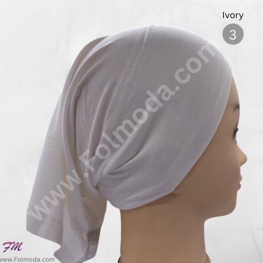 Hair bandana open end Syrian ivory