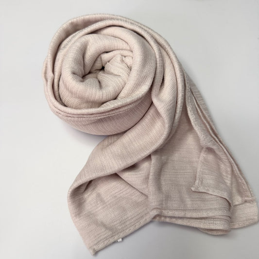 Kuwaiti Lulua Cotton Hijab- Pale pink