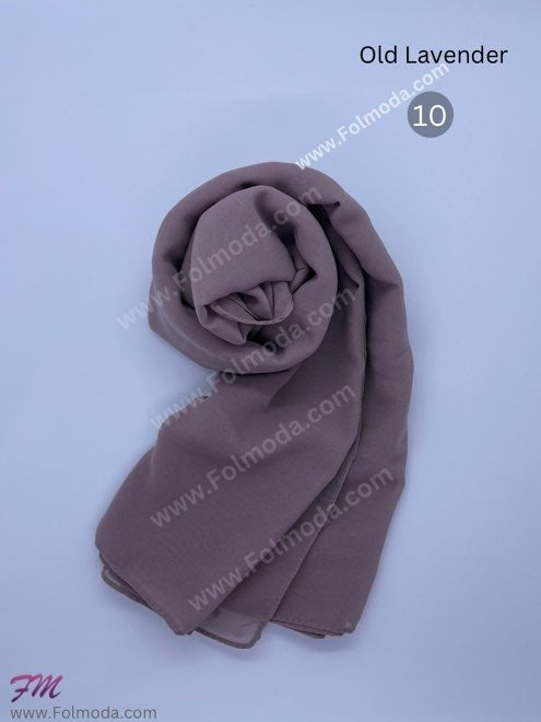 Turkey chiffon hijab Old lavender 