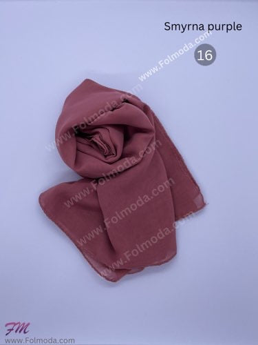 Turkey chiffon hijab Smyrna purple 