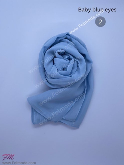 Turkey chiffon hijab blue 