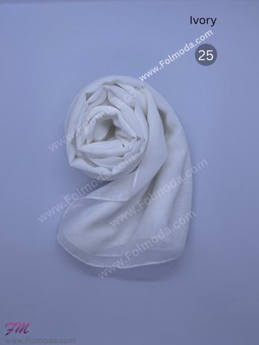 Turkey chiffon hijab Ivory