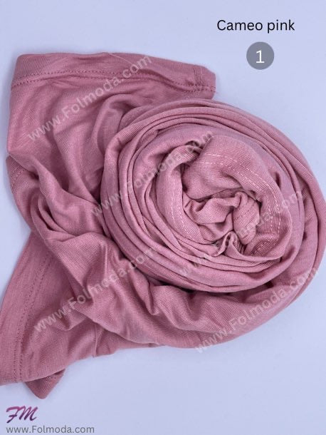 Turkish cotton hijab pink 