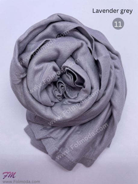 Turkey cotton hijab Lavender gray