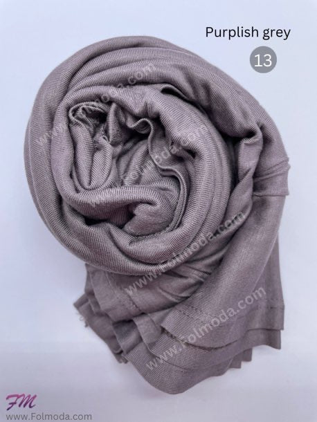 Turkey cotton hijab Purplish gray