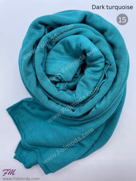 Turkey cotton hijab turquoise 