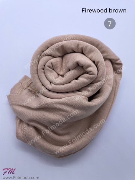 Turkey cotton hijab Brown