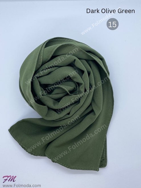 Turkey gorgette harir hijab green