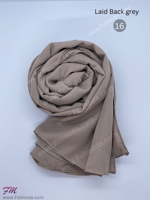 Turkey gorgette harir hijab gray 