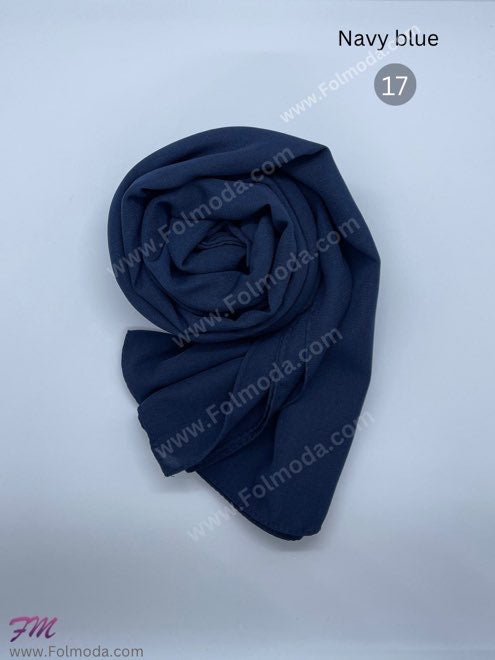 Turkey gorgette harir hijab navy blue