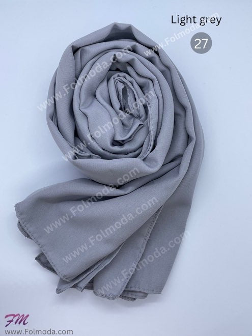 Turkey gorgette harir hijab gray