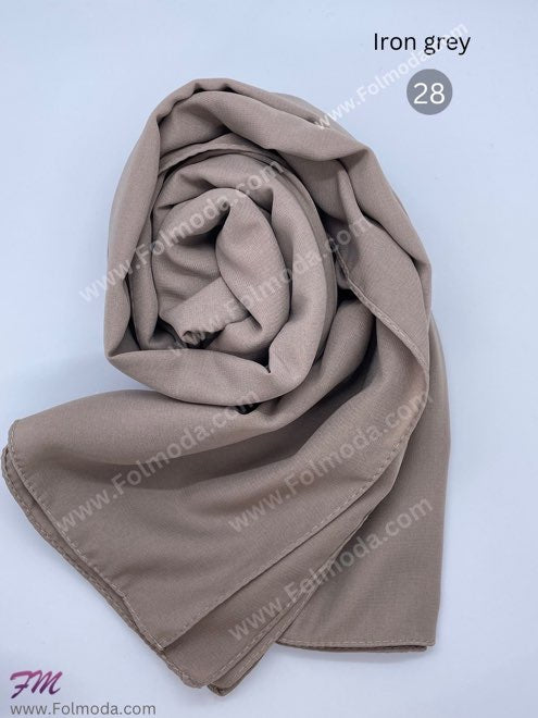 Turkey gorgette harir hijab gray