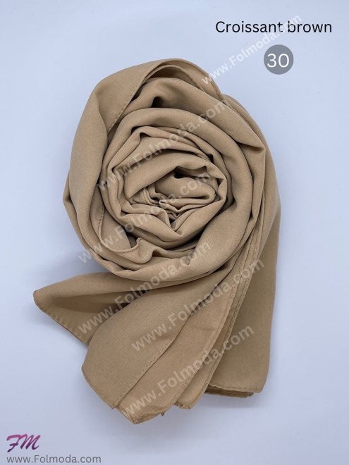 Turkey gorgette harir hijab brown