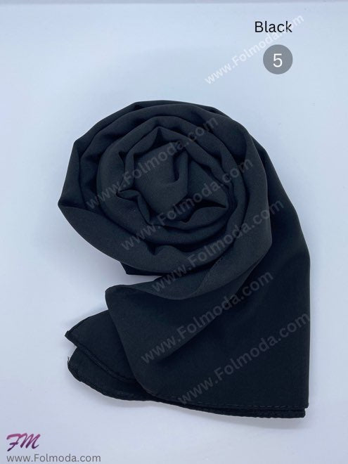 Turkey Gorgette hair hijab black 