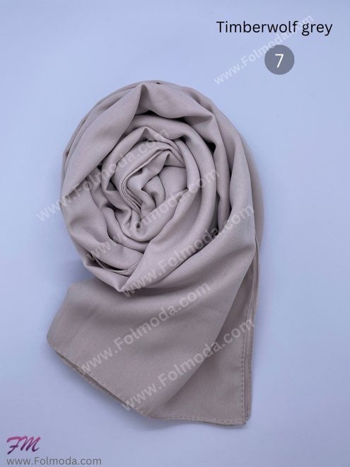 Turkey gorgette harir hijab gray