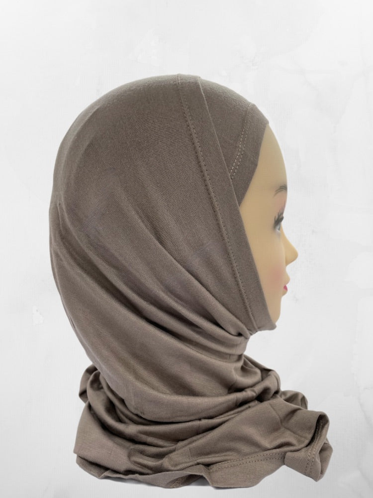 Two-Piece Al Amira Hijab – breathable slip-on hijab with full coverage, made from stretchy, comfortable fabric. Ideal for everyday wear in a variety of colors.