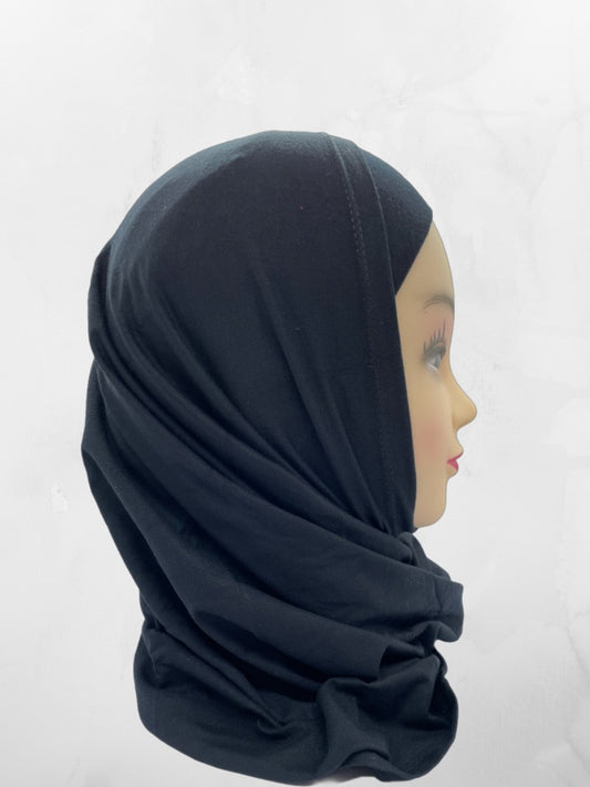 Two-Piece Al Amira Hijab – breathable slip-on hijab with full coverage, made from stretchy, comfortable fabric. Ideal for everyday wear in a variety of colors.