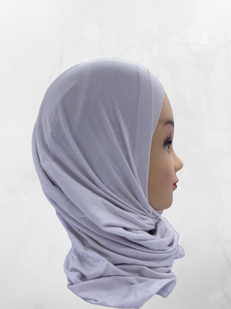 Two-Piece Al Amira Hijab – breathable slip-on hijab with full coverage, made from stretchy, comfortable fabric. Ideal for everyday wear in a variety of colors.